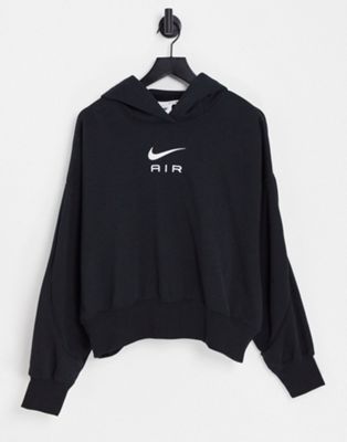 Nike Air fleece pullover hoodie in black