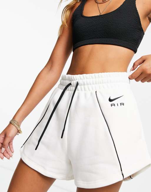 NIKE Nike Air Women's Fleece Shorts, White Women's