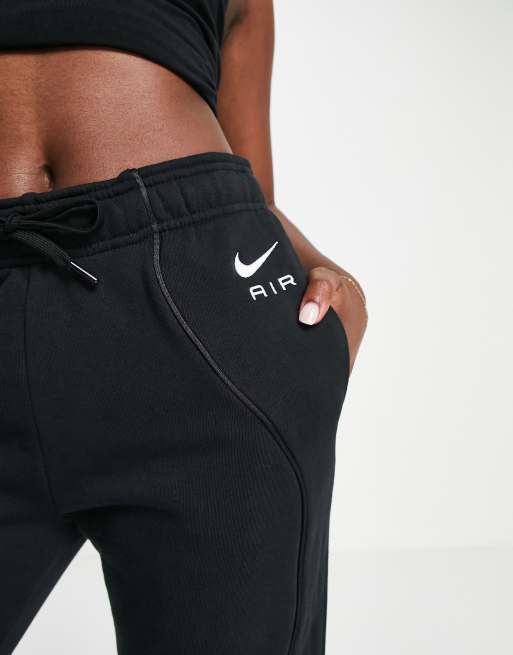 Nike Air fleece sweatpants in black - BLACK