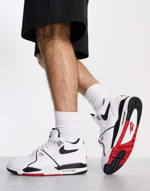 Nike Sportswear AIR FLIGHT 89 - High-top trainers - white/dark