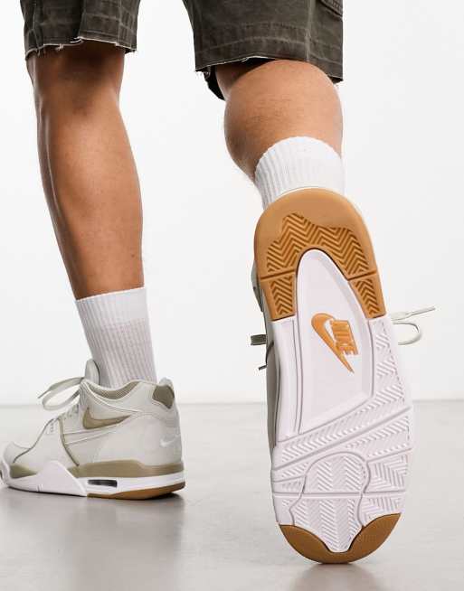 Nike – Air Flight 89 – Naturvita och beige träningsskor, 4 av 4