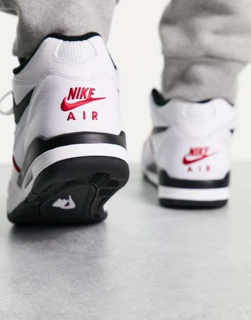 scherm verbrand Mogelijk Nike - Air Flight 89 - Sneakers in wit en rood | ASOS