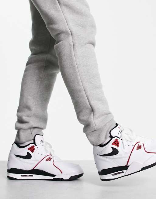 Teleurgesteld Versnel Kwalificatie Nike - Air Flight 89 - Sneakers in wit en rood | ASOS