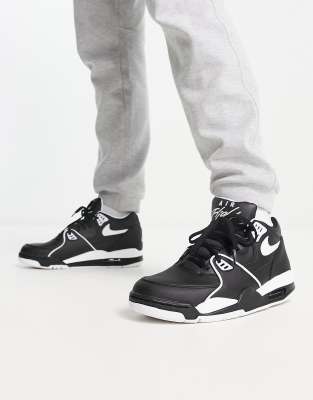 nike flights black and white