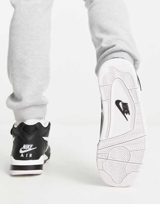 Nike Air Flight 89 trainers in black and white, 2 of 4