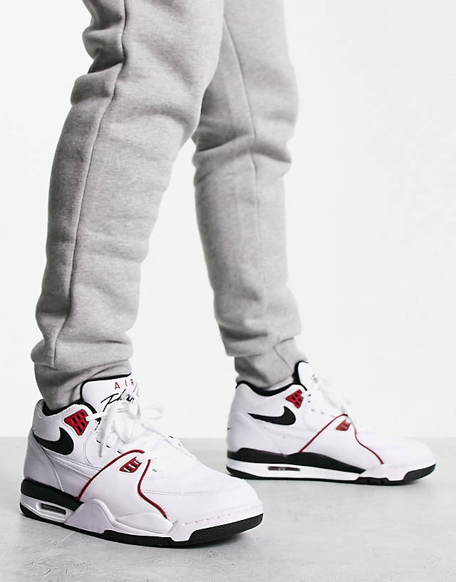 Nike - air flight 89 trainers in white and red