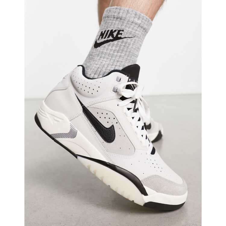 Nike Air Flight Lit Mid sneakers in silver |