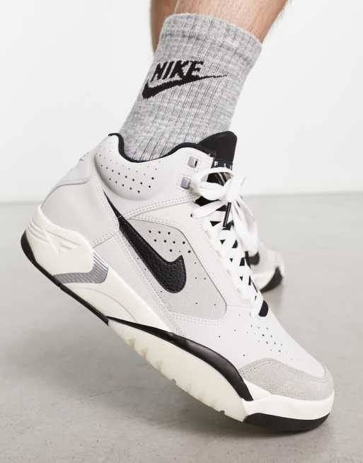 Nike Air Flight Lit Mid sneakers in silver