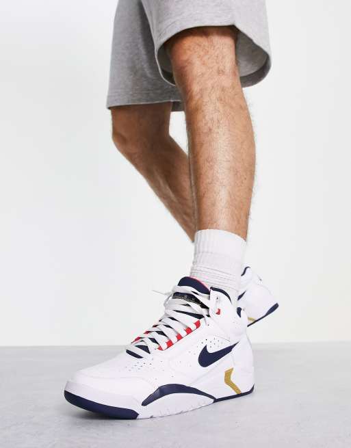 Nike Air Flight Lite Mid sneakers in white