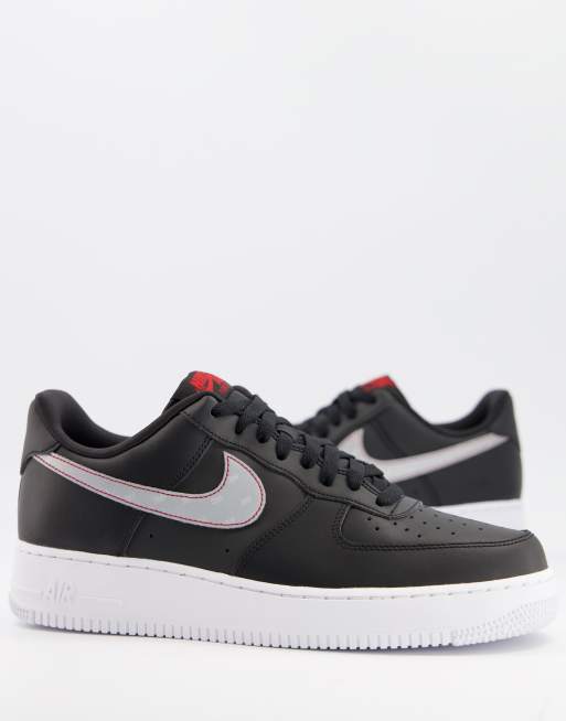 Nike Air Force 1 07 2h020 3m Trainers In Black Faoswalim - roblox black af1