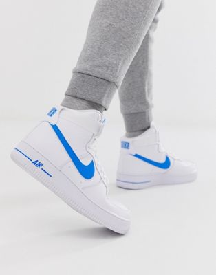 nike shoes with blue swoosh