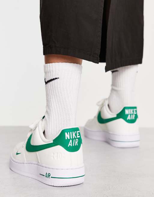 nike air force 1 07 lv8 emb white malachite green men af1 casual