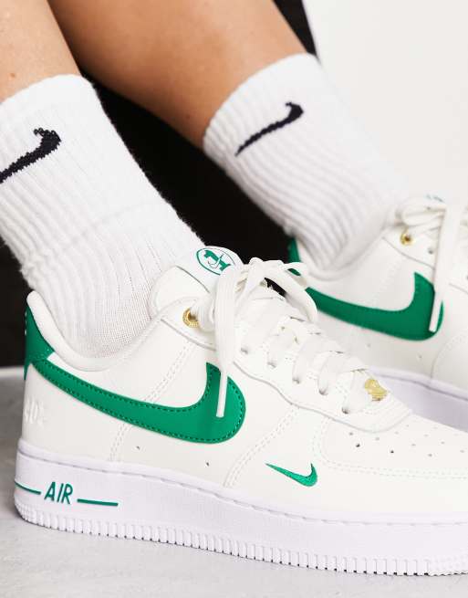 nike air force 1 07 lv8 emb white malachite green men af1 casual