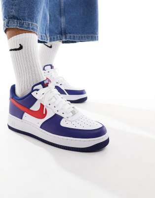 Air force 1 cheap red white and blue