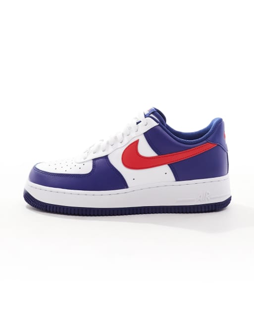 Nike Air Force 1 '07 Low LV8 Americana White/University Red/Deep Royal  Men's Shoe