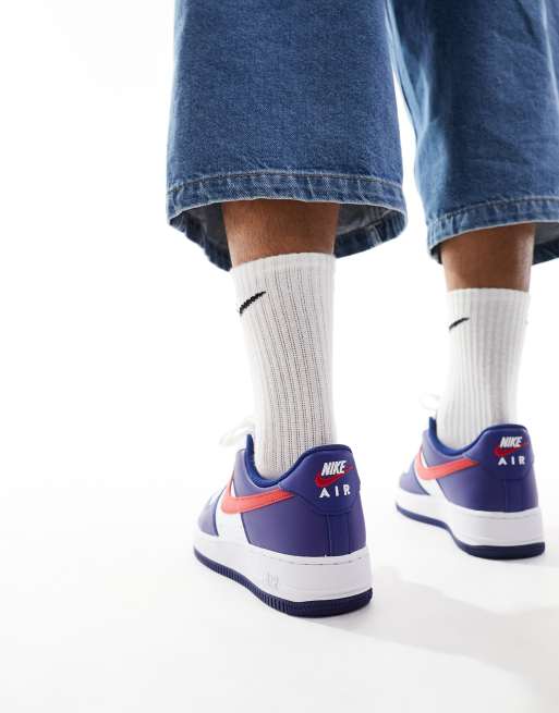 Nike Air Force 1 07 Americana sneakers in blue and red