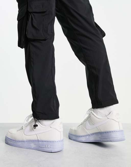 Nike Air Force 1 07 Baskets avec semelle grise Blanc