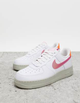 nike air force 1 rose et blanc