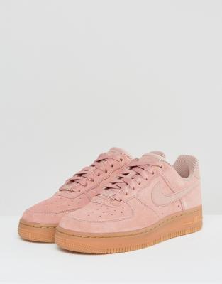 nike air force 1 suede rose