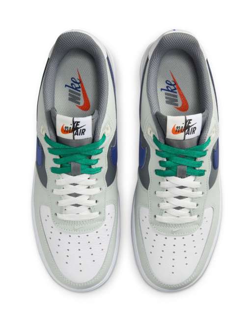 Nike – Air Force 1 '07 – Białe buty sportowe z kolorowymi wstawkami, 3 z 4