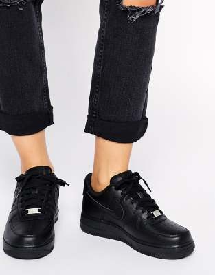 nike matte black air force