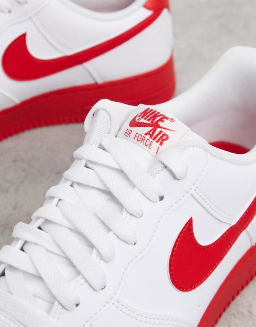 Nike Air Force 1 07 Brick sneakers in white red