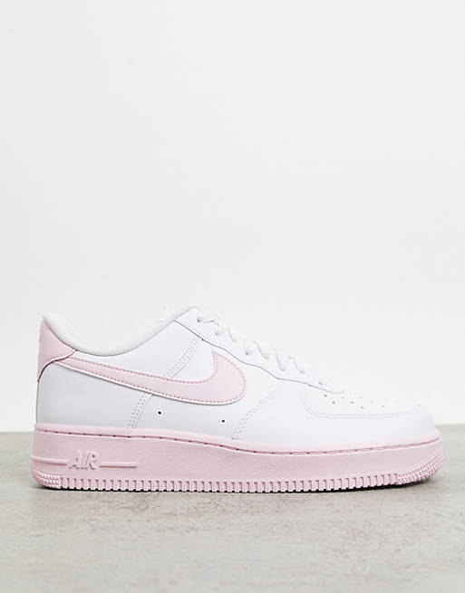 Nike Air Force 1 '07 Brick trainers in white/pink