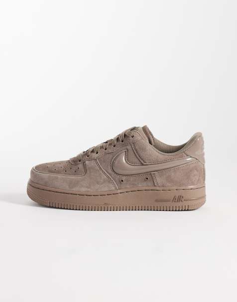 Nike - Air Force 1 '07 - Brune sneakers med Swoosh-logo i pufdesign - view 1
