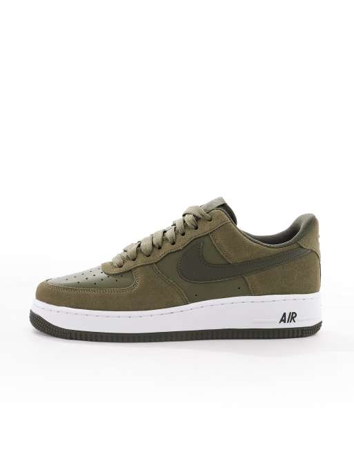 Nike – Air Force 1 '07 – Buty sportowe w kolorach khaki i białym, 2 z 5