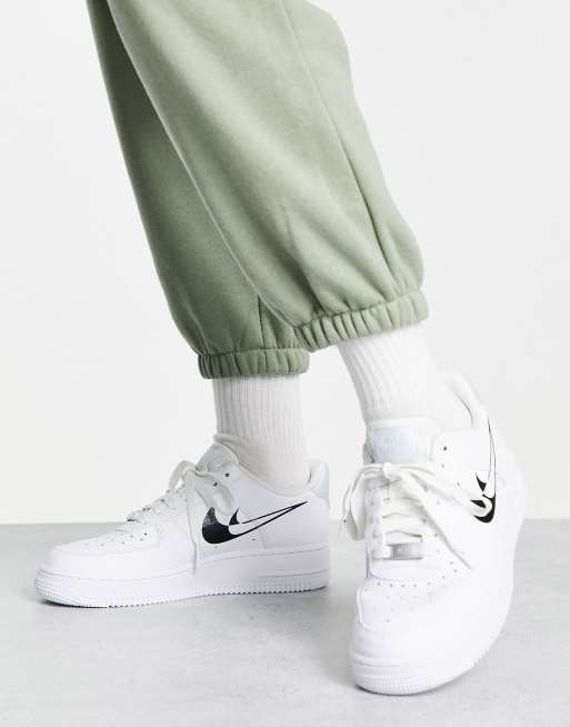 Nike Air Force 1 07 Double Negative Baskets Blanc