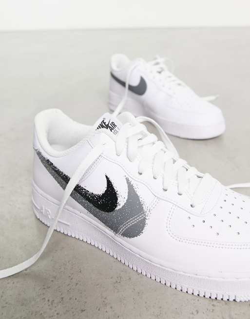 Black af1 cheap white swoosh