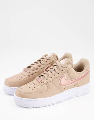 Rose gold and deals black air force ones