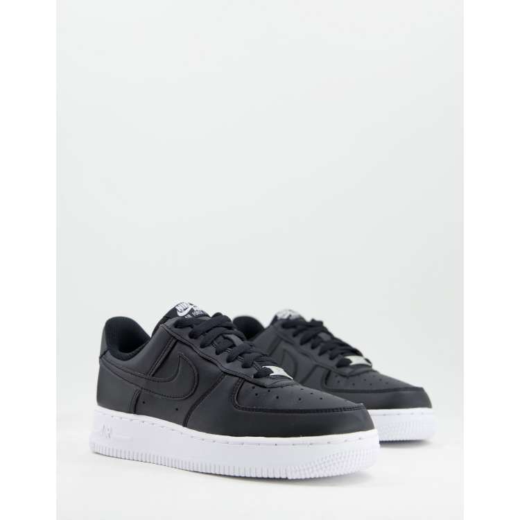 Air force noir store semelle blanche