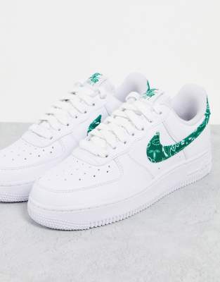 Nike Air Force 1 '07 Ess White/malachite-white-white Dh4406-102 Women's In White