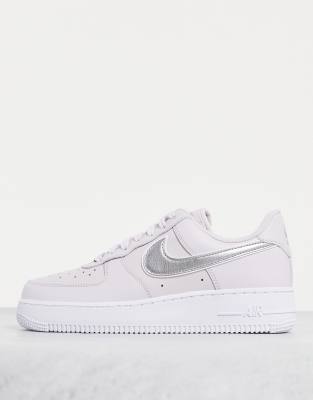 silver tick nike air force