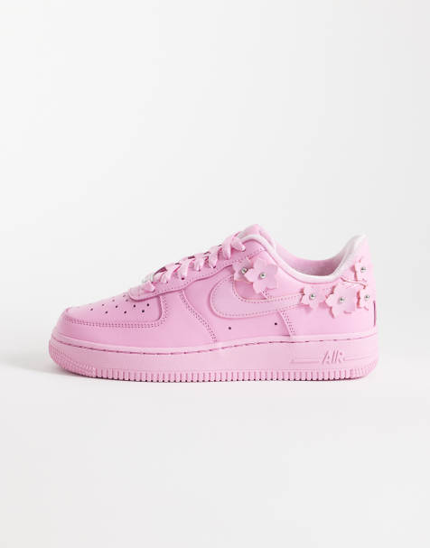 Nike Air Force 1 '07 floral detail sneakers in pink - view 1