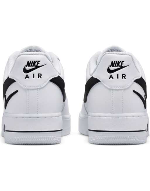 Nike - Air Force 1 '07 FM - Sneakers met meerdere swoosh-logo's in wit en zwart, 2 van 4