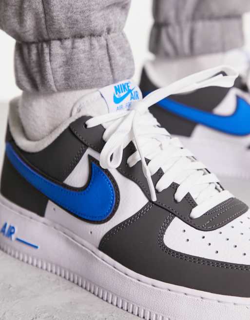 nike air force 1 gray and white