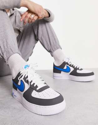 white and pl blue air force 1