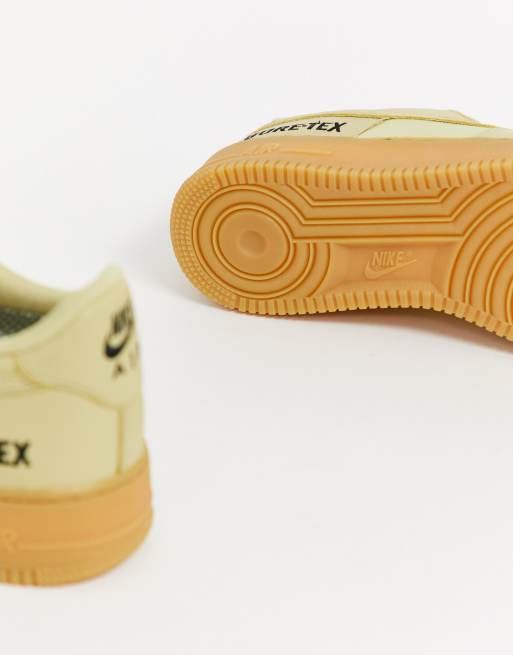 Nike Air Force 1 Low x Gore-Tex Yellow Lace-Up Sneakers Size 8