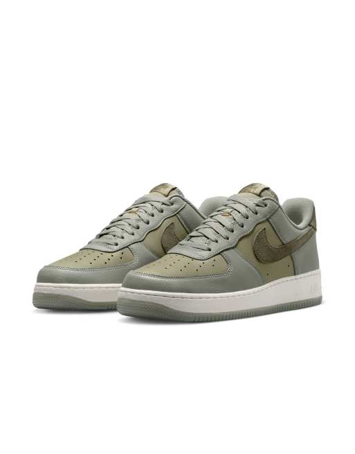 Nike – Air Force 1 '07 – Gröna sneakers för män , 2 av 4