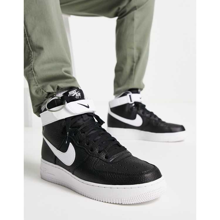 Nike air force black cheap high cut