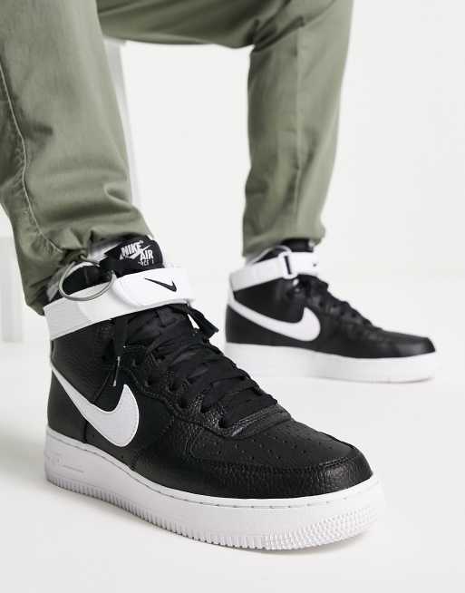 White air forces with hot sale black