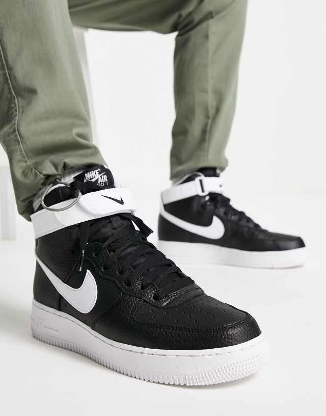 Nike Air Force 1 '07 High sneakers in black and white