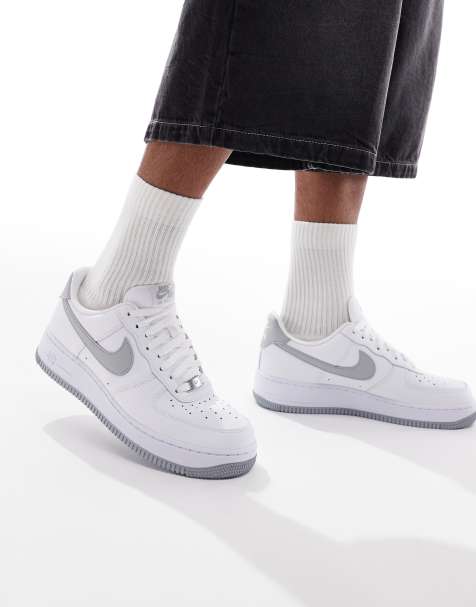 Nike - Air Force 1 '07 - Hvide og grå sneakers - view 1
