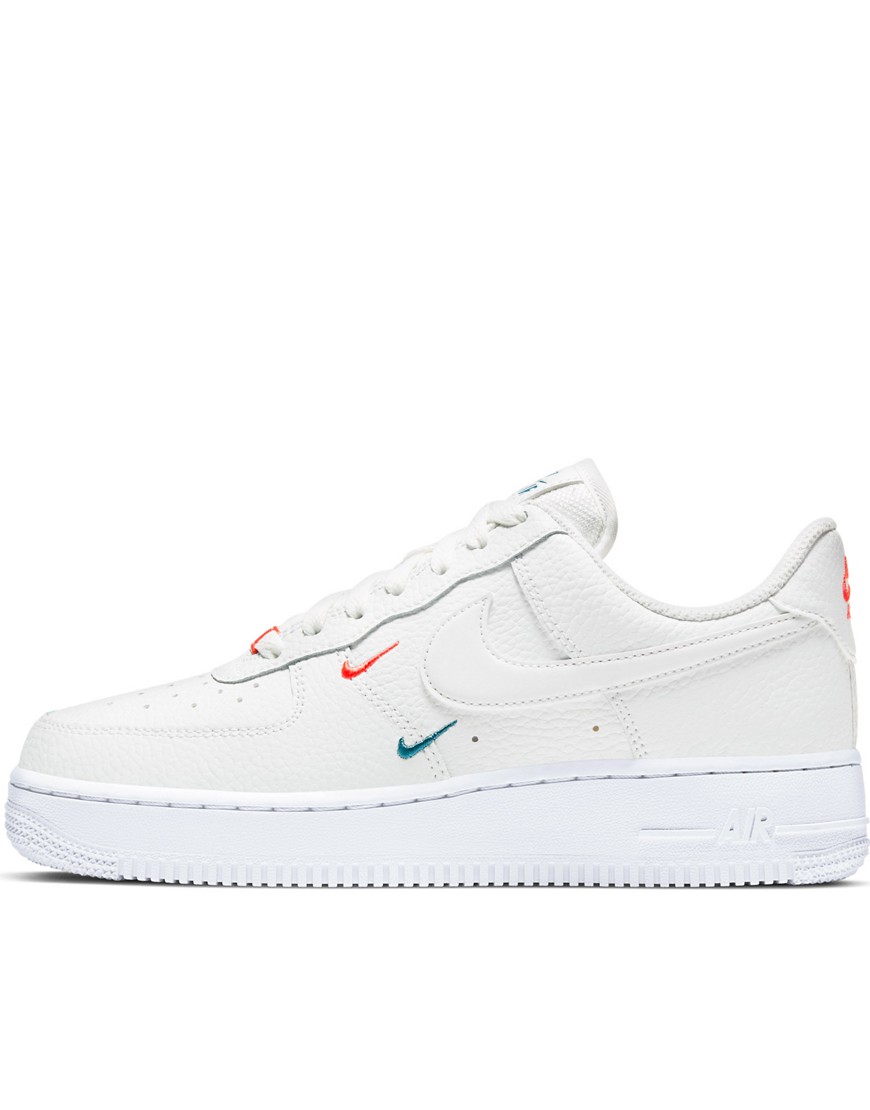 Nike Air Force 1 '07 in off-white with mini Swoosh