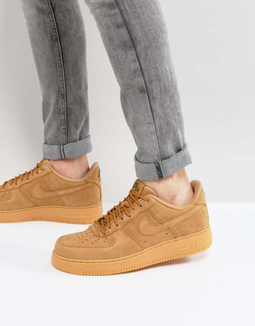 Nike air force 1 beige store suede low