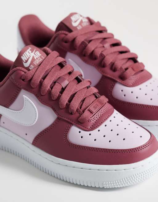 Nike Air Force 1 '07 Low sneakers i pink og hvid, 3 af 5