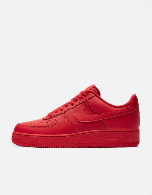 Nike Air Force 1 '07 LV8 1 sneakers in triple red | ASOS