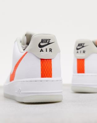 nike air force 1 07 lv8 white orange